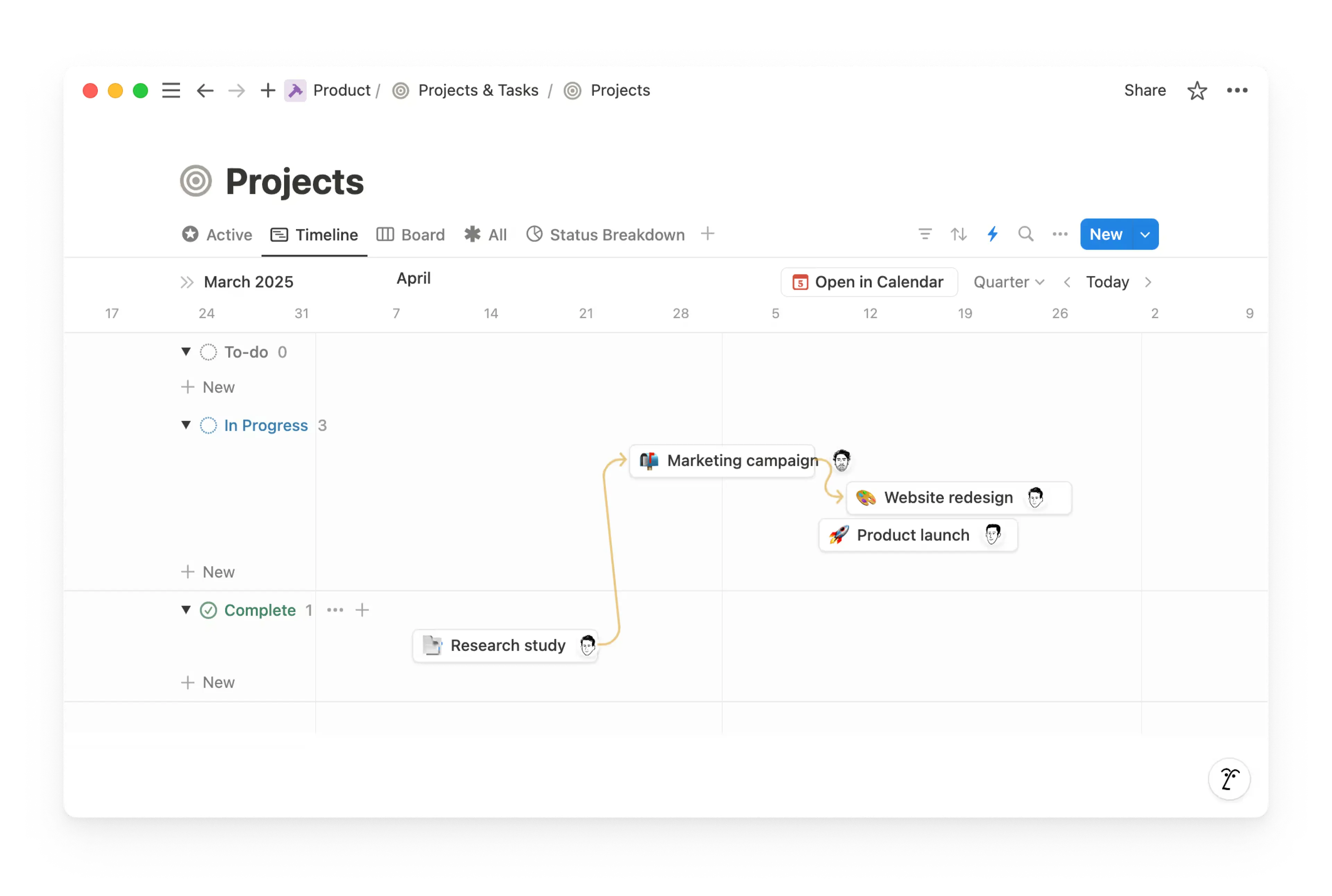 Anpassen eines Team-Workspace in Notion mithilfe von Blöcken, Seiten und Datenbanken