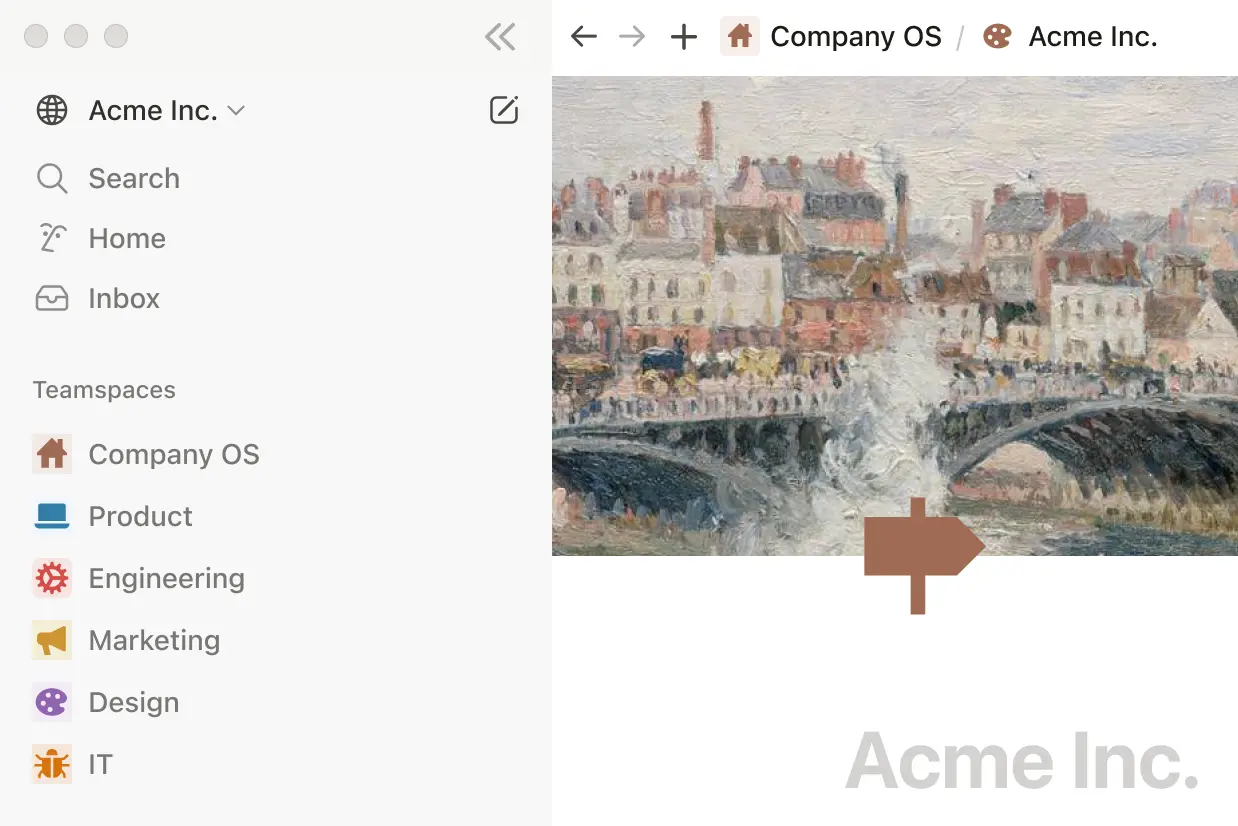 Acme Inc. Unternehmens-Wiki