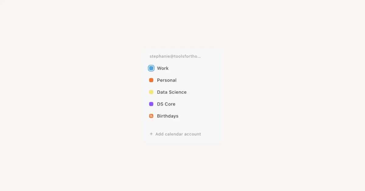 HC: Manage your calendars and events