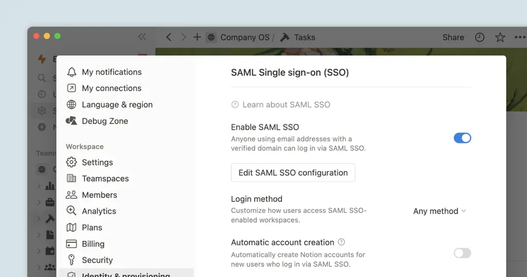SAML SSO 配置